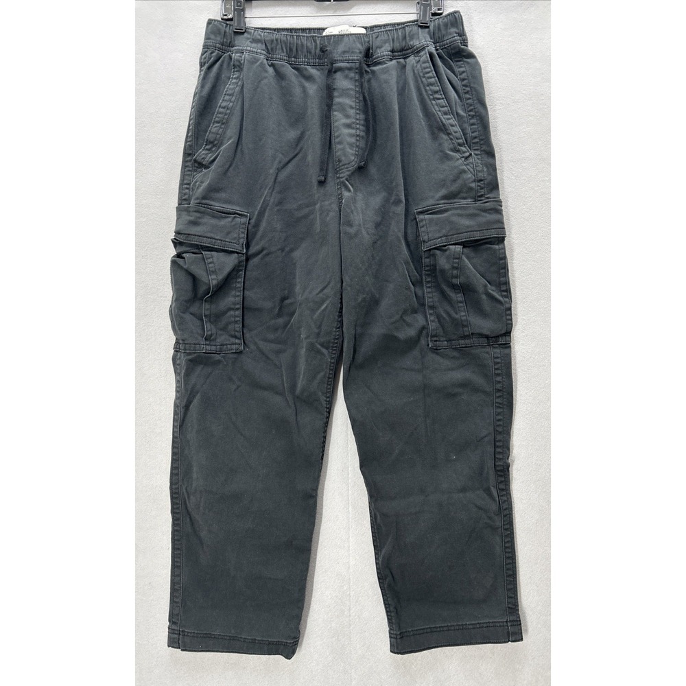 Hollister Pants Men Medium 28" Inseam Cargo Skater Baggy Relaxed Cotton Utility